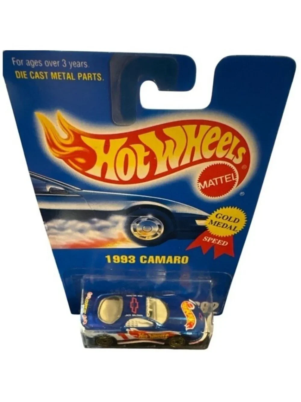 Vintage Die Cast Hot Wheels 1993 Camaro Collector 262 Car Gold Metal Speed 1991